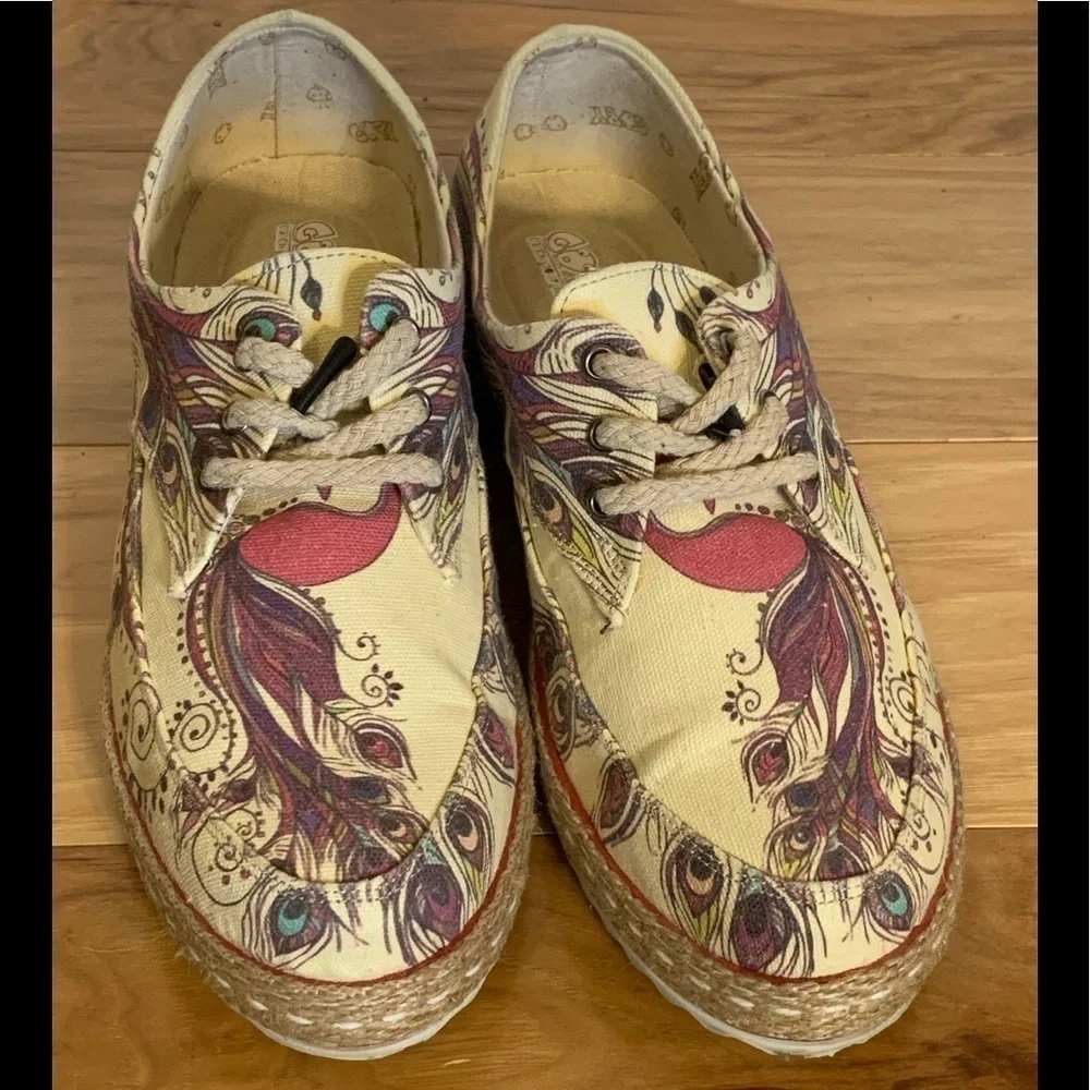 Goby feather design espadrilles shoes, size 41